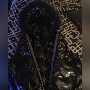 Black DNA Premium Coat with Diamonds